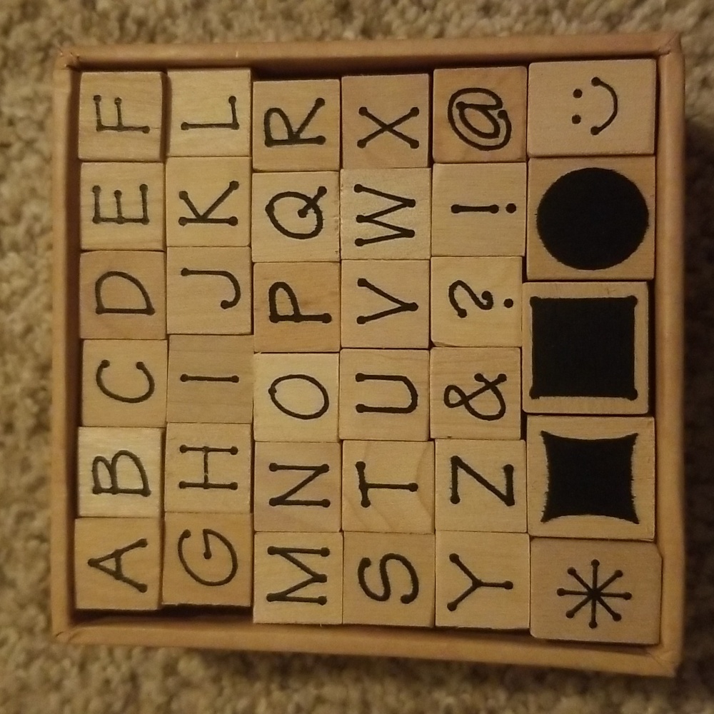 Stampabilities Mini Alphabet stamp set. - Picture 2 of 2